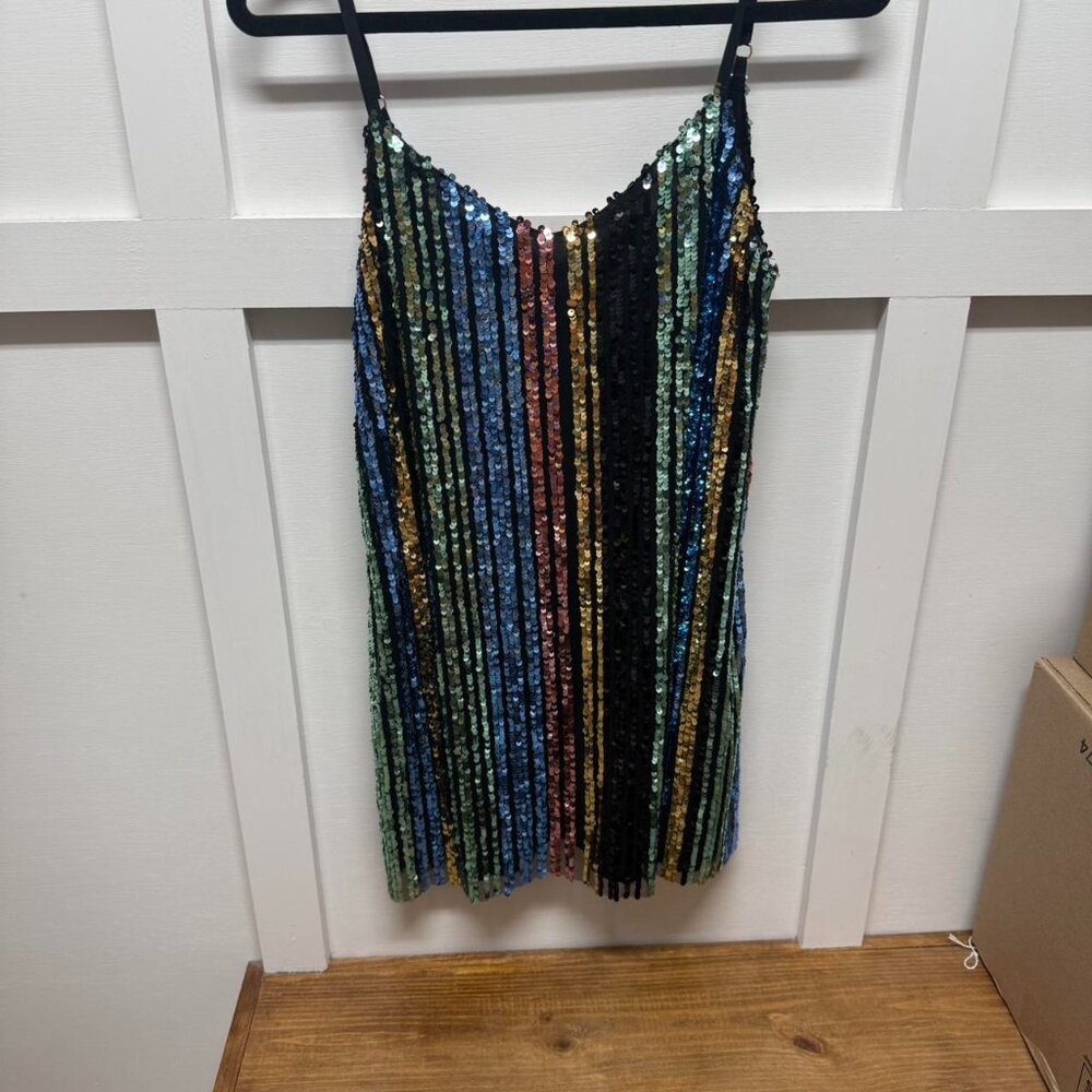 Show me you MUMU Multi-Color Sequin dress